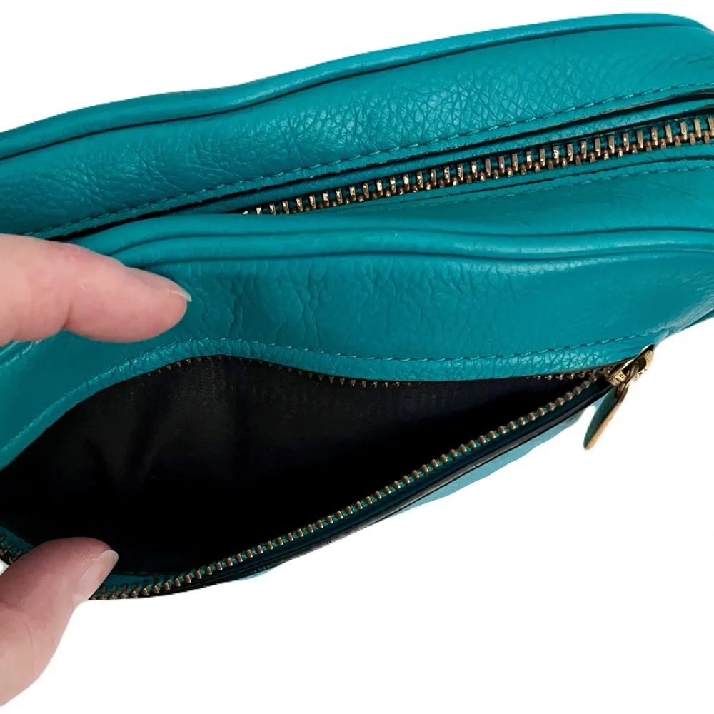 Marc by Marc Jacobs Turquoise Leather ‘Sally’ Crossbody Bag